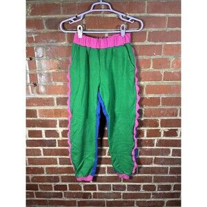 Dolls Kill Current Mood Dino Mighty Colorblock Sweatpants Pants Women's Small